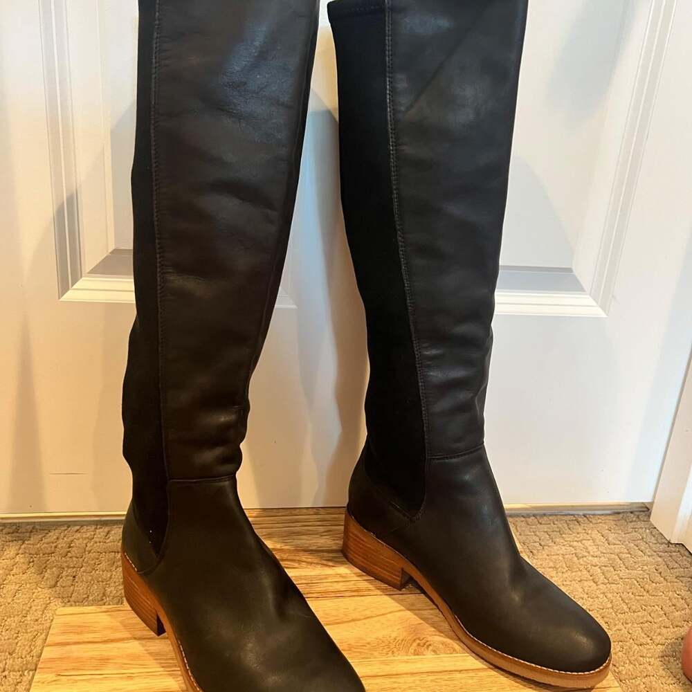 Lucky Brand Women's Black and Tan Boots
